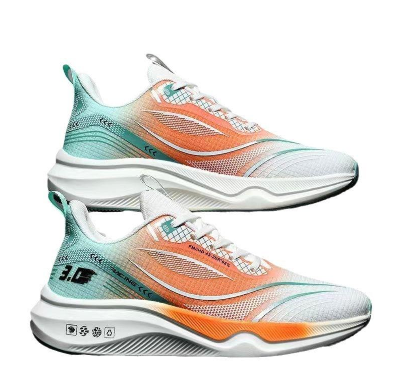 FlexAir™ Men’s Lightweight Fitness Sneakers – Breathable Lace-Up Sport Shoes